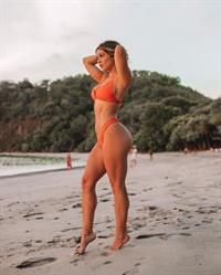 Nikki Blackketter in a bikini