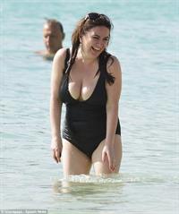 Debbie Rush in a bikini