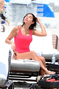 Chantel Jeffries in a bikini