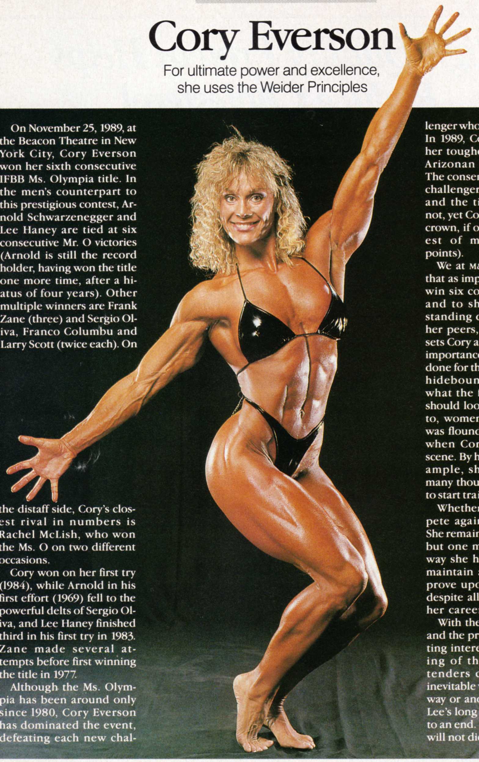 Cory Everson in a bikini