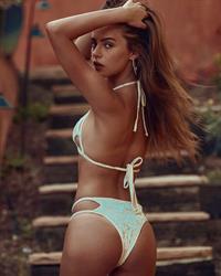 Bridget Satterlee in a bikini