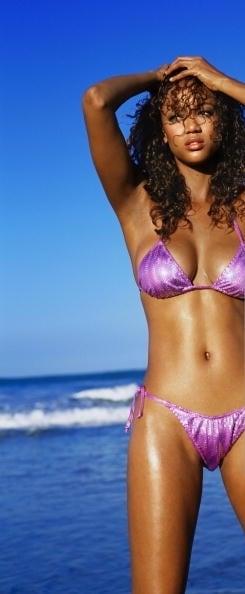 Tyra Banks in a bikini