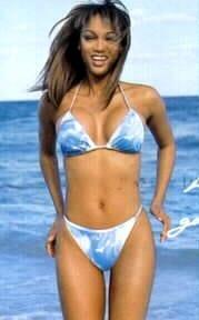 Tyra Banks in a bikini