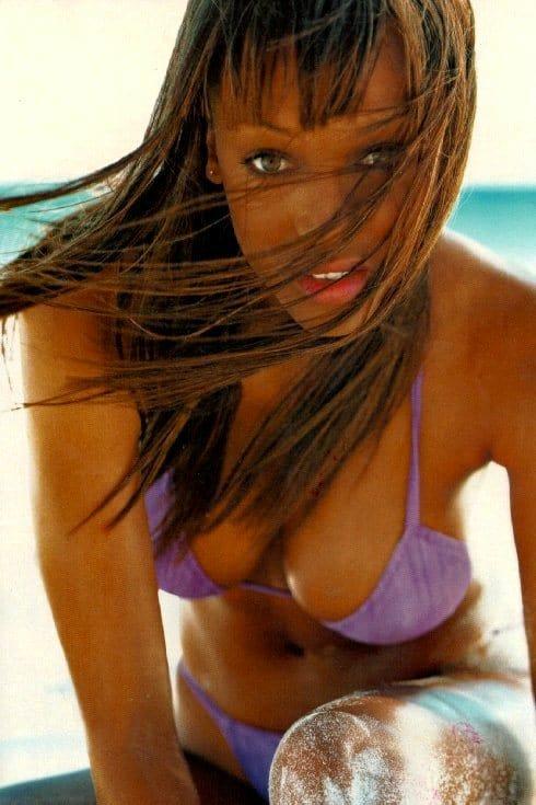 Tyra Banks in a bikini