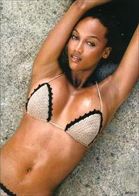 Tyra Banks in a bikini