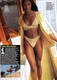 Naomi Campbell in lingerie