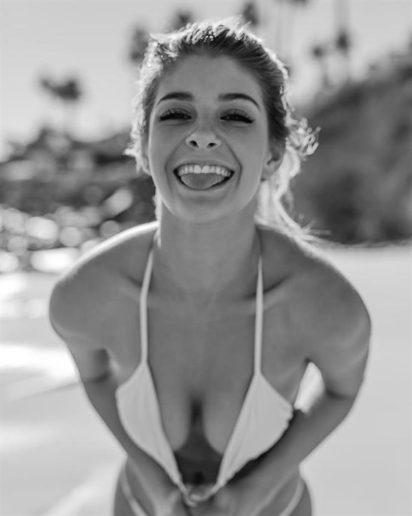 Ashley Marie Dickerson in a bikini