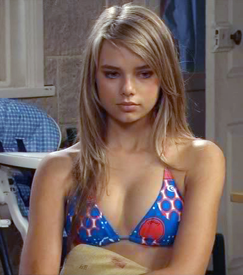 Indiana Evans in a bikini