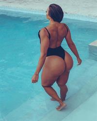 Maria Villalba in a bikini - ass