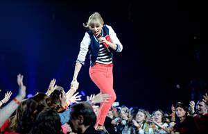 Taylor Swift In Concert at the Prudential Center in Newark, New Jersey on The RED Tour Mar. 27, 2013 