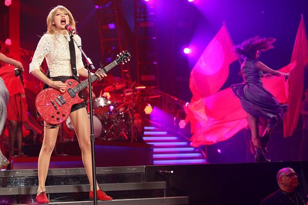 Taylor Swift In Concert at the Prudential Center in Newark, New Jersey on The RED Tour Mar. 27, 2013 