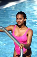 Lark Voorhies in a bikini