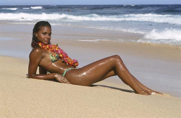 Lark Voorhies in a bikini