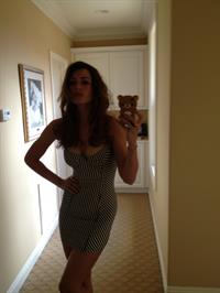 Aly Michalka taking a selfie