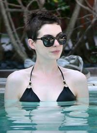 Anne Hathaway on a Beach in Miami 11 05 12 