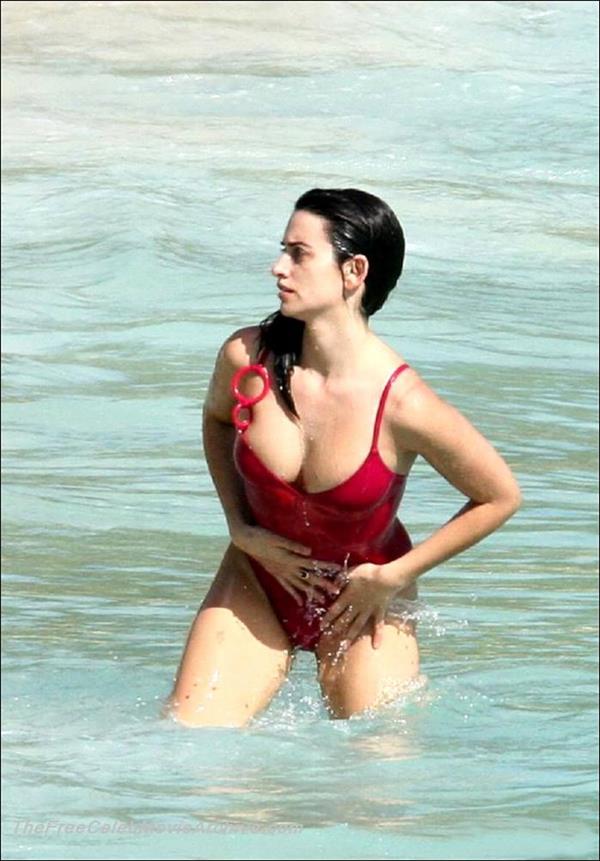 Penélope Cruz in a bikini
