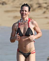Evangeline Lilly in a bikini