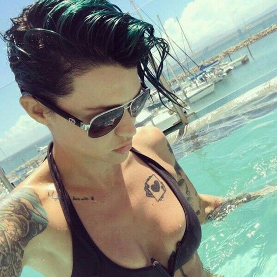 Ruby Rose in a bikini