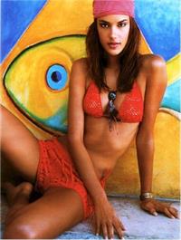 Alessandra Ambrosio in a bikini
