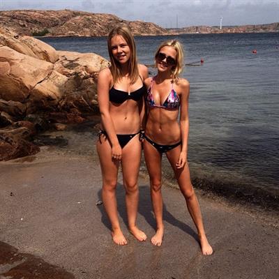 Pauline Sinclair in a bikini