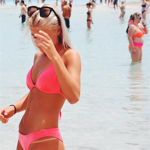 Anonymous in a bikini