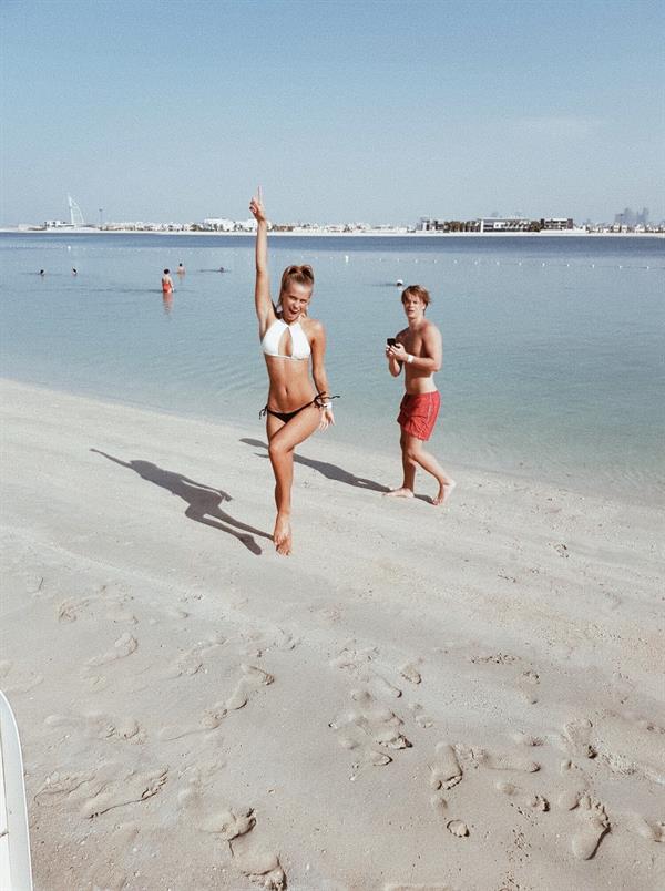 Caroline Scherman in a bikini