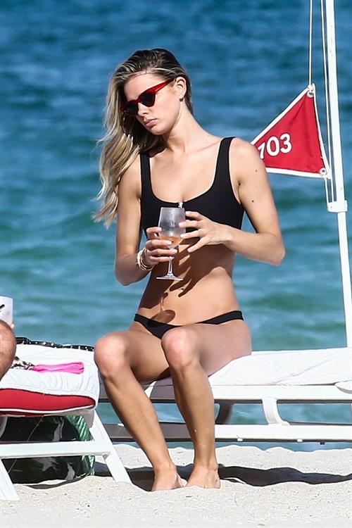 Danielle Knudson in a bikini