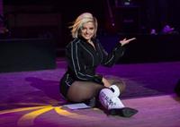 Bebe Rexha sexy on stage.









