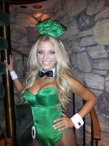 Olivia Paige in her bunny costume