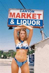 Sofia Richie sexy thong bikini photo shoot for Frankies Bikinis showing cleavage and ass.















