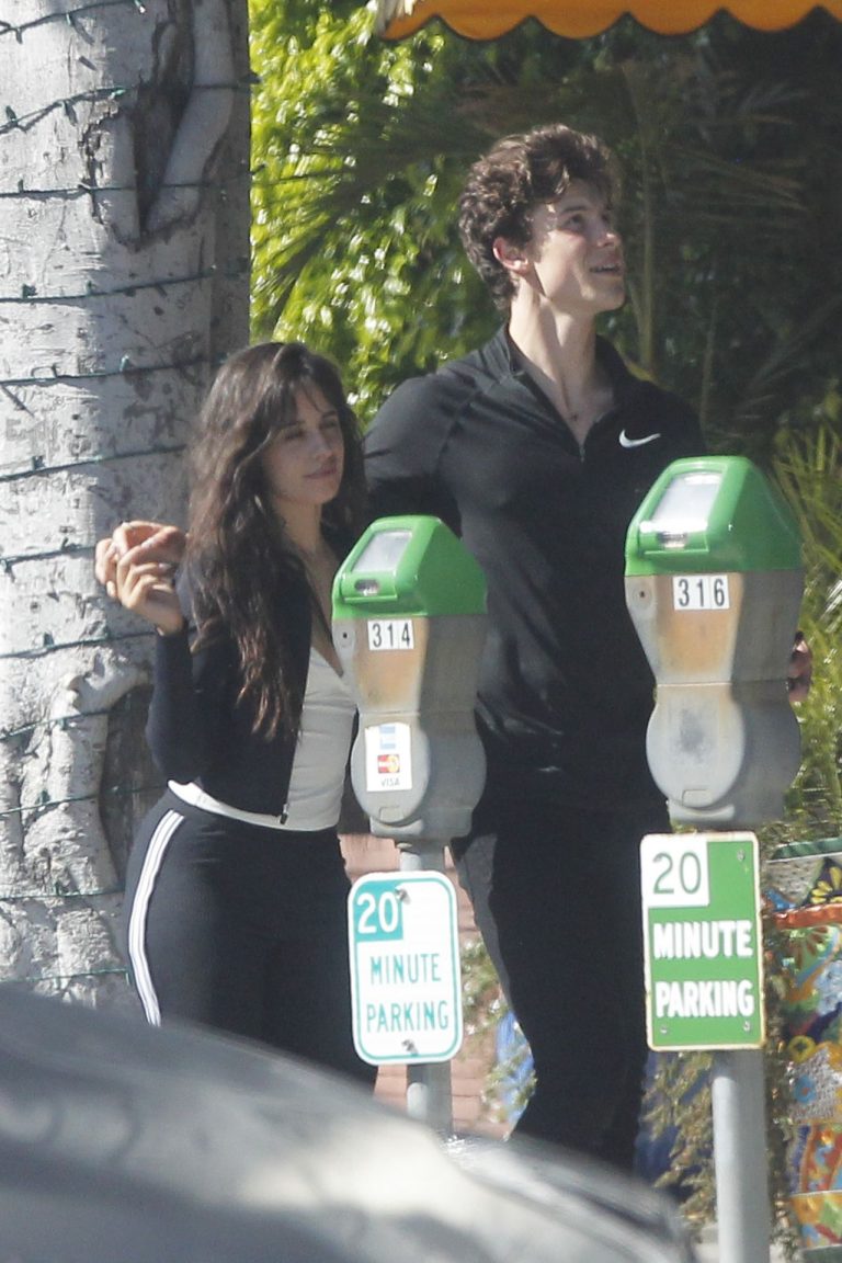Camila Cabello Pictures Camila Cabello looking sexy seen in public with Shawn Mendes by paparazzi.