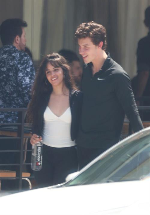 Camila Cabello Pictures Camila Cabello looking sexy seen in public with Shawn Mendes by paparazzi.