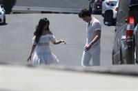 Camila Cabello sexy ass in a white dress seen with Shawn Mendes by paparazzi.


