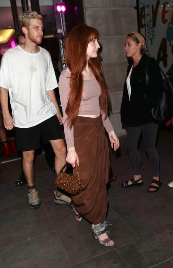 Nicola Roberts sexy braless boobs in a slightly see through top showing off her tits seen by paparazzi.















