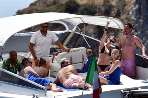 Kristen Stewart Pictures Kristen Stewart nude boobs caught topless by paparazzi tanning on a boat.