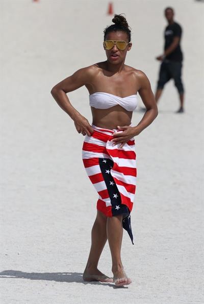 Melody Thornton in a bikini