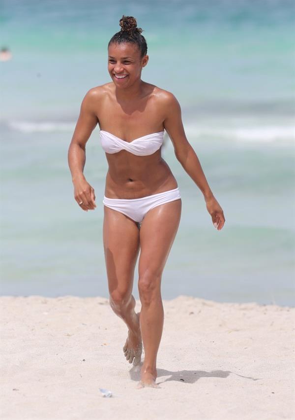 Melody Thornton in a bikini