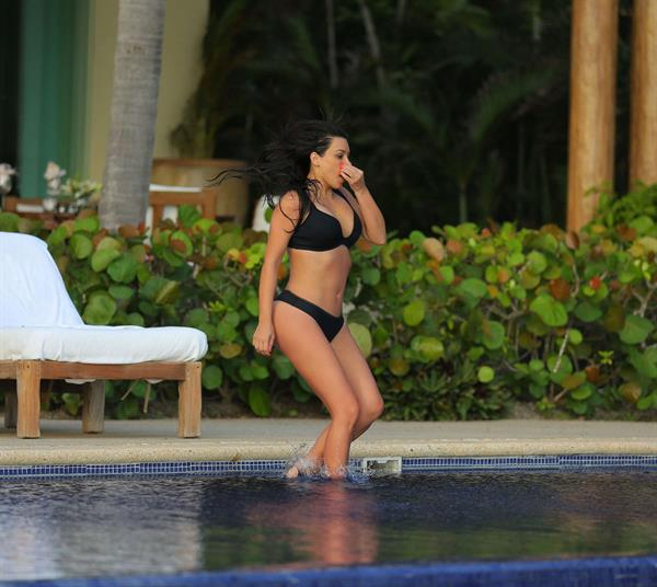 Kim Kardashian in a bikini