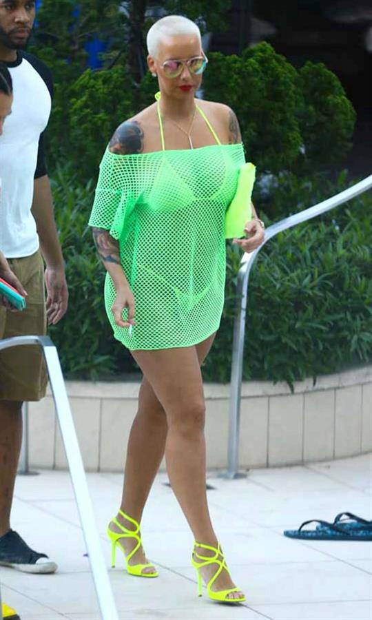 Amber Rose in a bikini