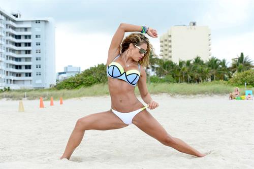 Jennifer Nicole Lee in a bikini