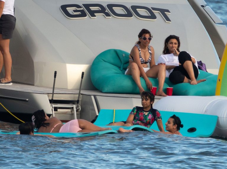 Priyanka Chopra sexy ass in a bikini partying on a yacht seen by paparazzi.










































