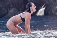 Alessandra Ambrosio sexy at the beach in a thong bikini and flashing her pussy to her boyfriend seen by paparazzi.











