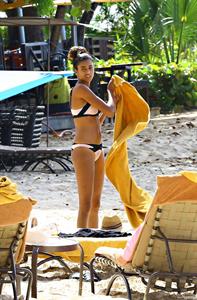 Imaan Hammam in a bikini