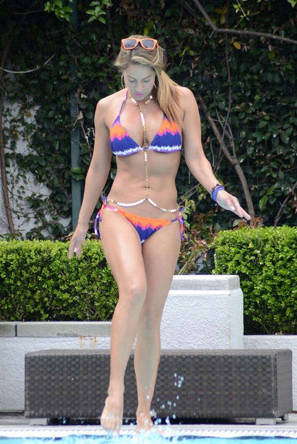 Jennifer Nicole Lee in a bikini