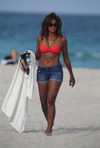 Claudia Jordan in a bikini