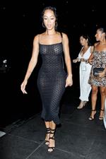 Draya Michele braless boobs in a see through dress showing off her tits and her ass in just a thong seen by paparazzi.












