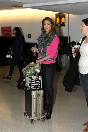 Jessica Alba at Miami Airport 3/13/13