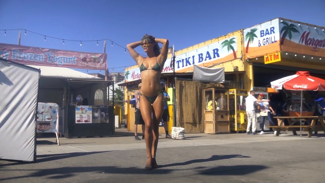 Nina Agdal in a bikini