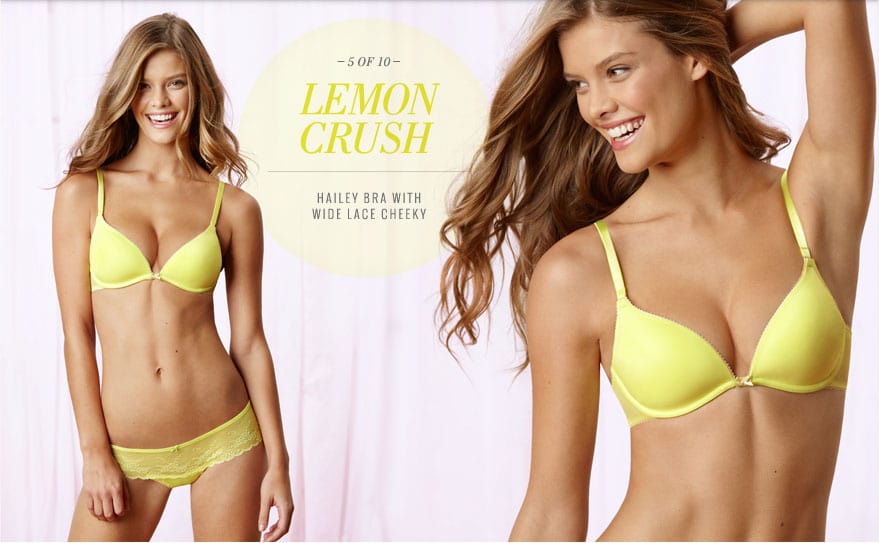 Nina Agdal in lingerie