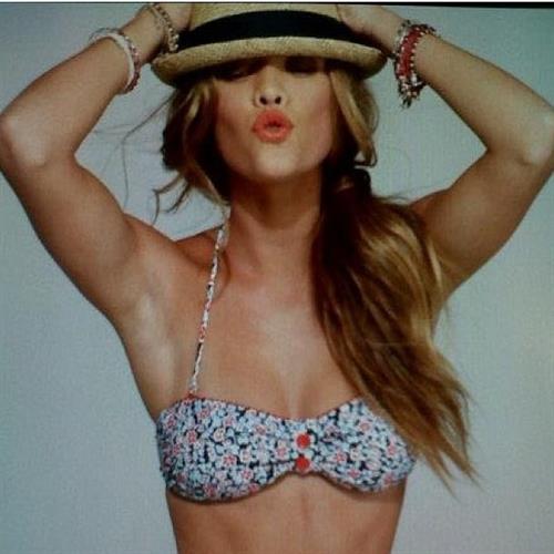 Nina Agdal in a bikini